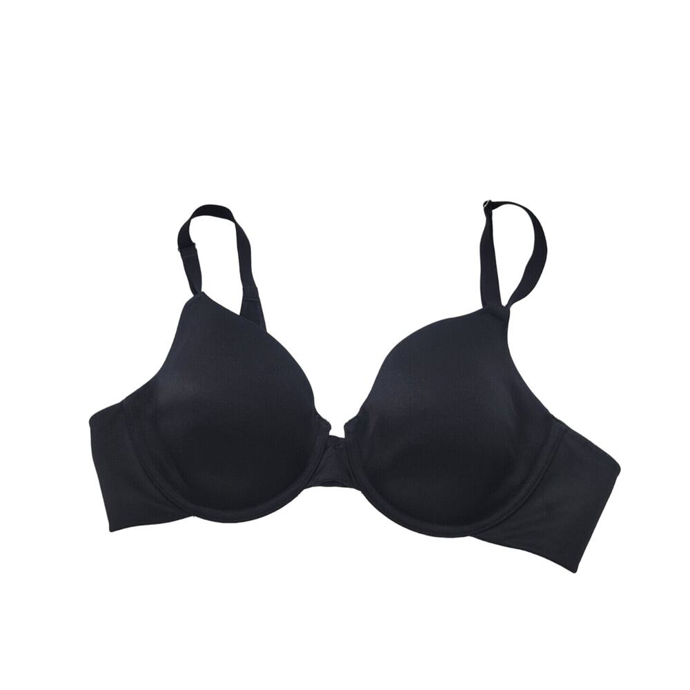 Maidenform Pure Genius Black Extra Coverage Tailored‎ Underwire Bra Size 36B
